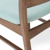 Sapphtopaz Upholstered Dining Chairs Set of 2 Living Room Chairs with Wooden Curved Back & Splayed Legs Armless Chairs for Dining Room, Kitchen - 4 of 4