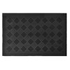 Evideco French Home Goods Outdoor Front Door Mat Drew Checkerboard Rubber Rug 24x16 Black - 4 of 4