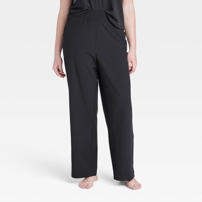 Women's Woven High-Rise Straight Leg Pants - All In Motion™, 3 of 6