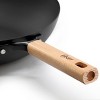 Oster Northcliffe 13.5 Inch Round Carbon Steel Flat Base Wok with Wooden Handles - 4 of 4