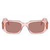 Prada PR 17WSF 19Q10D Womens Rectangle Sunglasses Transparent Peach 51mm - 2 of 3