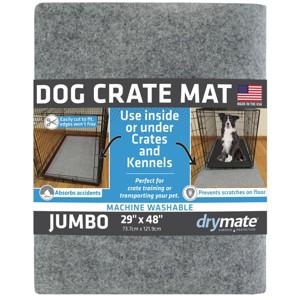Drymate 29" x 48" Crate Mat for Dogs - Savannah Light Gray - 1 of 4