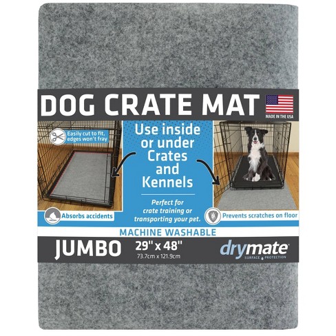Dog Crate Mat Liner, Absorbs Urine, Waterproof, Non-Slip, 29 x 48
