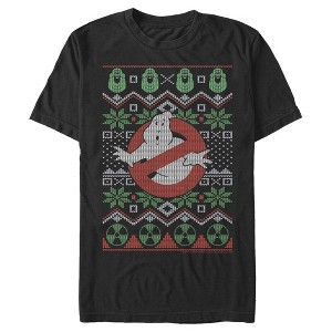 Men's Ghostbusters Ugly Christmas Logo T-Shirt - 1 of 4