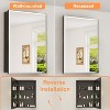 Belle Medicine Cabinet with Mirror, Recessed/Wall Mount Cabinet for Bathroom, Beveled Surface Mirror, Adjustable Tempered Glass Shelves, Black - 3 of 4