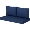 Outsunny 2 Seater Patio Furniture Cushions, 5 in Outdoor Loveseat Cushions with Removable Cover, Replacement Cushions for Outdoor Furniture - 4 of 4