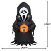 Gemmy Airblown Inflatable Ghostface w/JOL Fun World, 3.5 ft Tall, Multicolored - 3 of 4