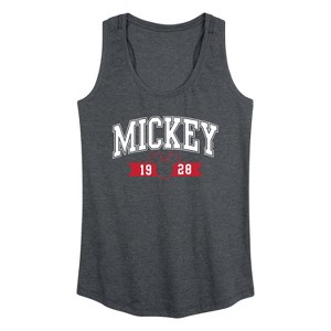 Women's - Disney - Mickey 1928 Collegiate Graphic Racerback Tank - 1 of 4