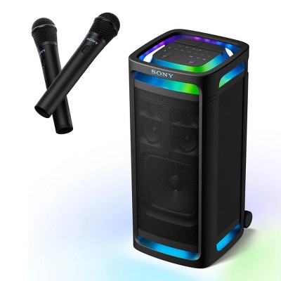 Sony ULT TOWER 9 Bluetooth Party Speaker Bundle with ULT Mic Wireless Microphones