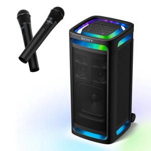 Sony ULT TOWER 9 Bluetooth Party Speaker Bundle with ULT Mic Wireless Microphones - 1 of 4