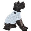 Parisian Pet 'Cable Knit Sweater' - Warm & Stylish Pet Sweater in Powder Blue for Dogs & Cats - image 4 of 4