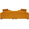 NicBex 104.72 Inch Corduroy Deep Seat Couch with 4 Throw Pillows for Living Room,Office,Apartment - 3 of 4
