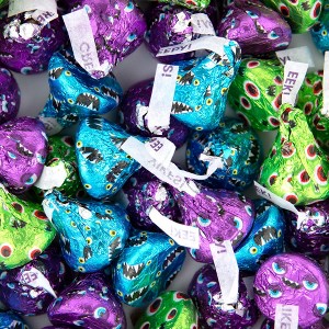 180 Pcs Halloween Party Candy Chocolate Hershey's Kisses by Just Candy (1.8 lb) - Monster - 1 of 4