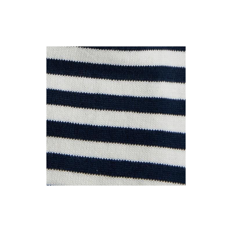 Stellou & Friends 100% Cotton Knit Striped Baby Toddler Boys Girls Long Sleeve Sweater with Shoulder Button Closure, 4 of 5