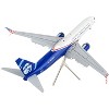 Boeing 737-800 Commercial Aircraft with Flaps Down "Alaska Airlines" White and Blue 1/200 Diecast Model Airplane by GeminiJets - 3 of 4