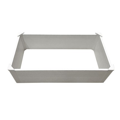 HomeRoots 44" X 22" White Heavy Duty Plastic Rectangular Raised Garden Bed