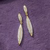 Ross-Simons 0.50 ct. t.w. Diamond Oval Drop Earrings in 18kt Gold Over Sterling - 3 of 4