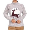 Christmas Sweater for Women Crewneck Cable Knit Sweaters Top Long Sleeve with Cute Pattern - 2 of 4
