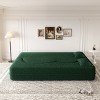 Convertible Floor Sofa Bed with 2 Pillows, Folding Foam Sleeper Couch, No-Assembly Modern Sofa for Living Room or Guest Room-Tanpinhause - 2 of 4