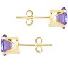 SHINE by Sterling Forever Sterling Silver 7mm Rainbow CZ Studs - 3 of 3