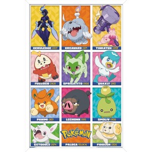 Trends International Pokémon: Paldea Region - Group Framed Wall Poster Prints - 1 of 4