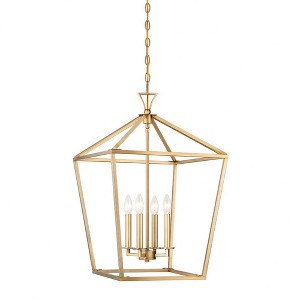 Savoy House Townsend 4 - Light Chandelier in  Warm Brass - 1 of 4