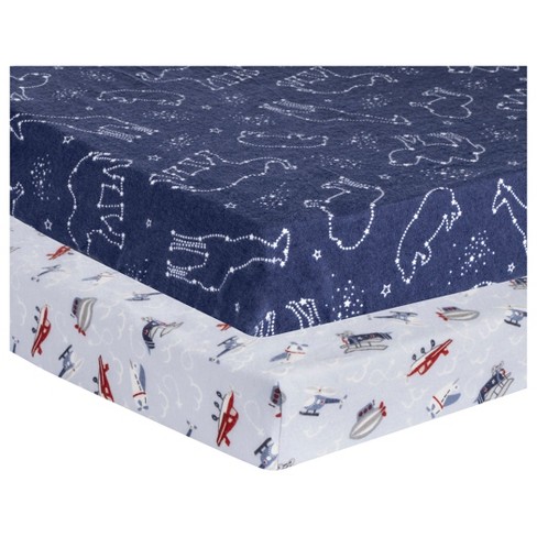 Trend Lab Flannel Playard Sheets - Sky Traveler 2pk : Target