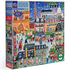 eeBoo Piece & Love: Paris Christmas - 1000 Piece Puzzle - 23" Adult Jigsaw - 1 of 4