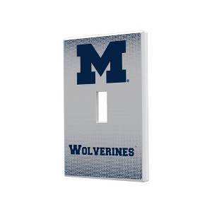 NCAA Big Ten Universities Linen Hidden-Screw Light Switch Plate for Single Toggle - 1 of 4