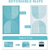 Waterproof Outdoor Rug for Patio, Reversible Plastic Straw Mat Portable Outside Floor Carpet, for RV, Balcony, Porch, Easy to Clean - 2 of 4