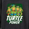 Women's - Teenage Mutant Ninja Turtles - Turtle Power Lightweight French Terry Wide Neck Long Sleeve Shirt - 2 of 4