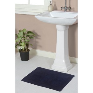 Home Weavers Luxury Collection 100% Cotton Tufted Bathroom Rug, Non-Slip Latex Bath Rug - 1 of 4