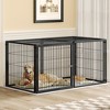Gulches Large Dog Cage 63.7inch Dog Kennel for Medium Dogs Puppy Dog Playpen with Top, Pet Cage, Indoor, Black - 3 of 4
