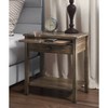 Murphy End Table Brown - Clickdecor: Side Table, Wood Veneer, No ...