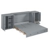 Queen Size Murphy Bed with USB Port, Little Wardrobe and Drawers - ModernLuxe - 4 of 4
