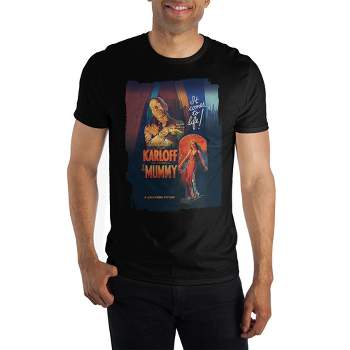 The Mummy Classic Monsters Horror Movie Mens Black Graphic Tee