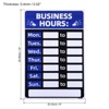 Unique Bargains Changeable Self-Adhesive Waterproof Store Shop Business Hour Sign 2 Pcs - 2 of 4