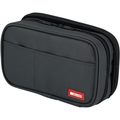 Paaaawaters Zipper Pencil Case, 7.9 x 2.0 x 4.7 Inches, Black