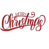 Merry Christmas Sign Iron 28 Inch Red Wall Decor by Melrose - 2 of 3