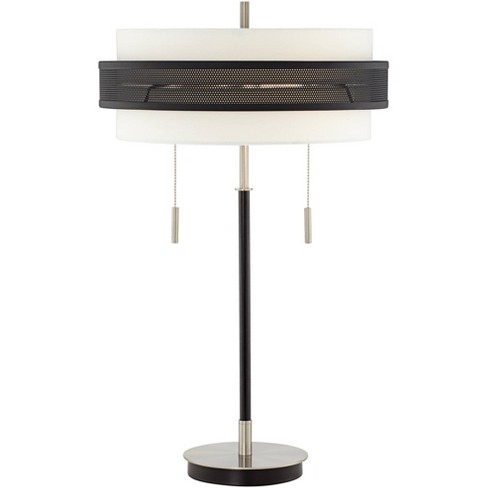 Possini Euro Design Modern Table Lamp, Slim Black Table Lamp