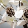 Sullivans 19" Artificial White Eucalyptus Cone Wreath - 2 of 4