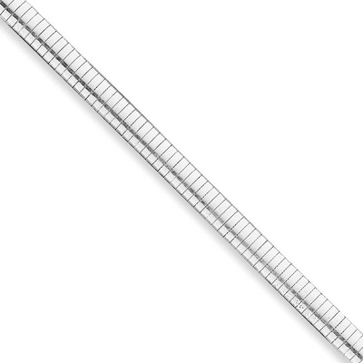 Black Bow Jewelry 8mm Sterling Silver Cubetto Chain Necklace