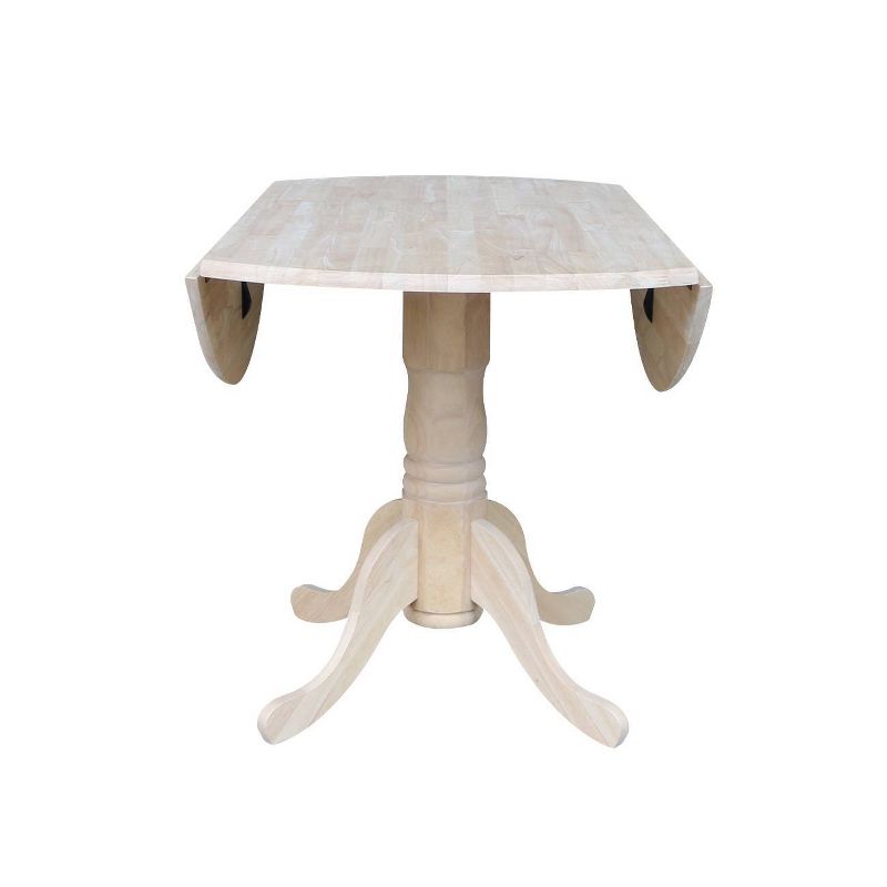 42" Mason Round Dual Drop Leaf Dining Table - International Concepts, 6 of 16