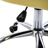 Velvet Desk Chair, Swivel Home Office Chair with Wheels and Gold Metal Base – The Pop Home - 4 of 4