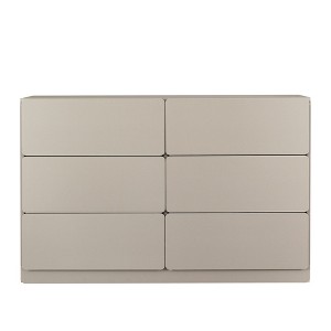 TIRAMISUBEST Gray 6-Drawer Mobile Dresser - Rolling Storage Cabinet with Wheels for Bedroom or Office - 1 of 4