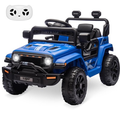 Jojoka Ride on Car for Kids, 12V Ride on Toys with Parental Remote, Electric Off-Road UTV Vehicle, 2 Speeds, Lights, Electric Car for Kids Gift