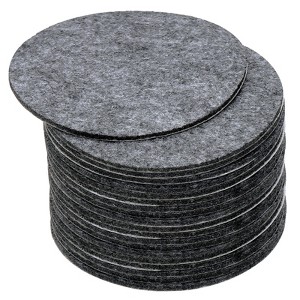 Unique Bargains Round Soft Adhesive Non-slip Anti-scratch Furniture Lamp Base Felt 20 Pcs - 1 of 4
