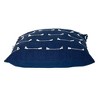 Parkland Collection,Elegant Dark Blue Cotton Pillow For Sofa (18” X 18”) - 3 of 4