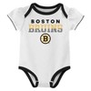 NHL Boston Bruins Infant Girls' 3pk Bodysuits - 2 of 4