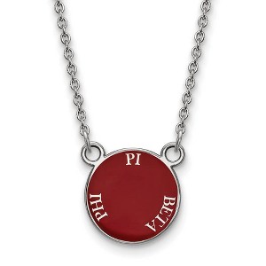 Black Bow Jewelry Sterling Silver Pi Beta Phi Greek Life Necklace 18 Inch - 1 of 4
